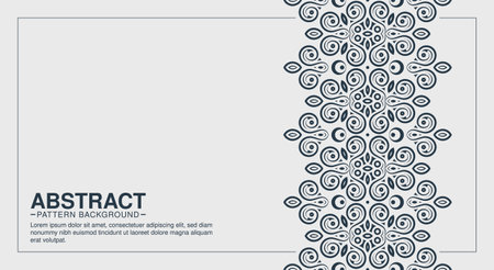 Vintage ornament border pattern backgroundのイラスト素材