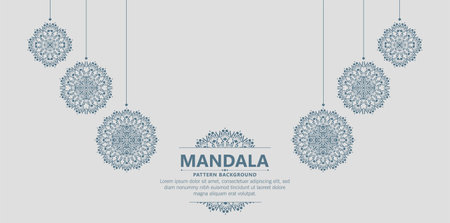 decorative mandala ornamental background design templateのイラスト素材