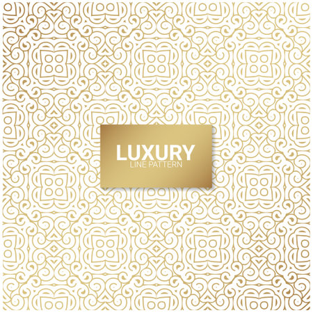 Luxury white ornament pattern design backgroundのイラスト素材