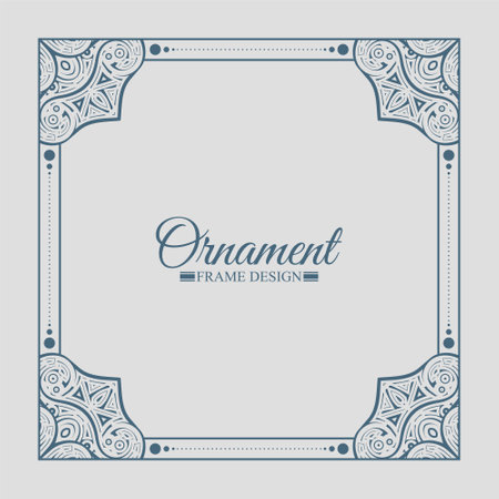 Elegant decorative frame design backgroundのイラスト素材