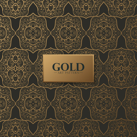 luxury dark seamless pattern backgroundのイラスト素材