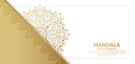 Luxury ornamental mandala background with arabic islamic east pattern style premiumのイラスト素材