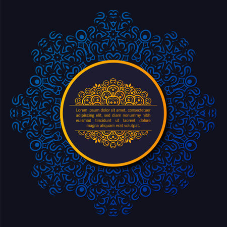 Colorful calligraphy square ornament border lineのイラスト素材