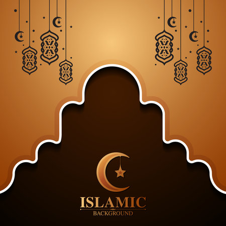 Elegant Decorative Islamic Backgroundのイラスト素材