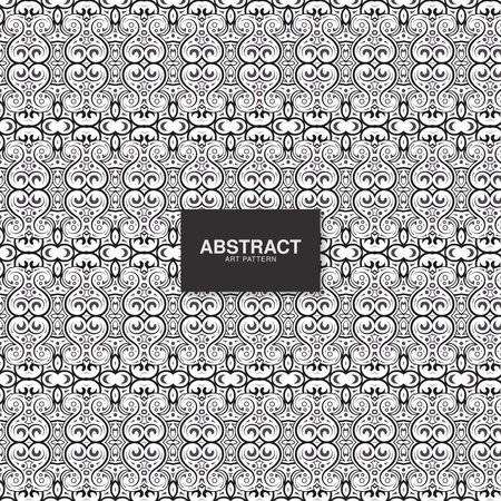 Ornamental Handdrawn Swirls Seamless Repeatable Vintage Style Decorative Art Pattern