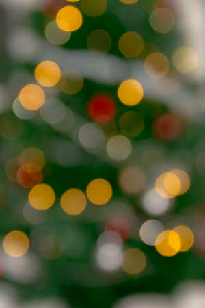 Defocused christmas treeの写真素材