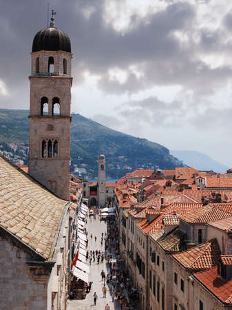 Stradun, main steet in Dubrovnik, July 2010のeditorial素材