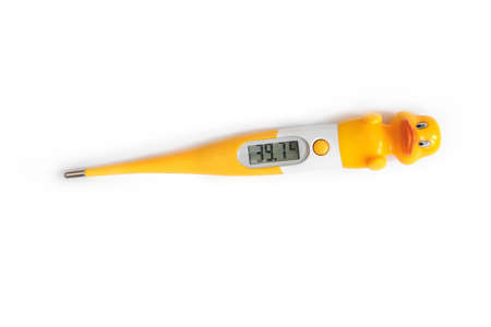 yellow thermometer for children with temperature