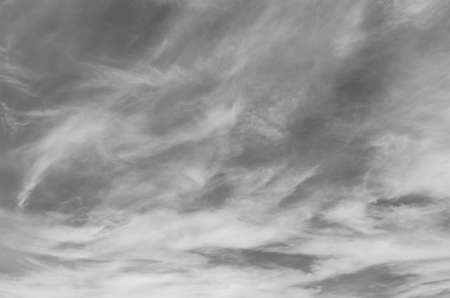 Black and white images of clouds and sky.