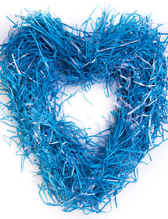 Recycled papers on white background.の写真素材