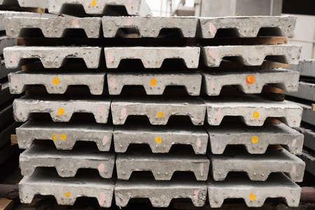 Prestressed concreat slabs, used for construction job.