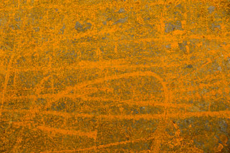 Steel plates are being slowly destroyed by rust.の写真素材