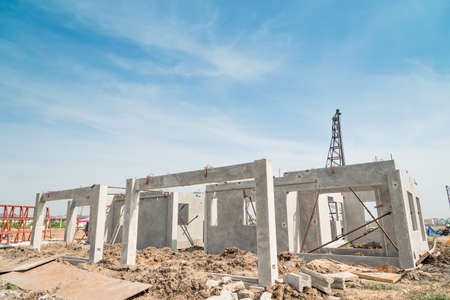 The first floor of  building structure are made from prefabrication system.All pieces are made from...