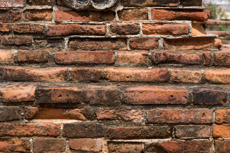 Pattern or texture of the old brick wall.の写真素材