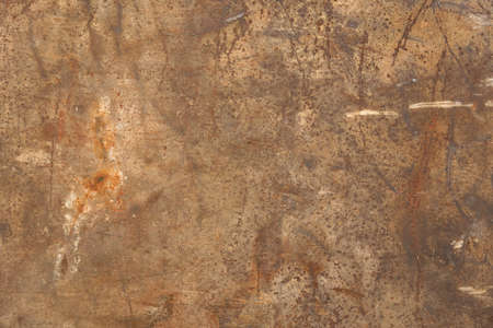 Old dirty rusty galvanized iron plate texture for background.