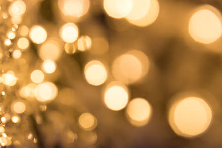 Christmas bokeh lights refocused blurred background, Abstract texture.の写真素材