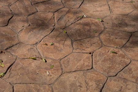 Stamp concrete texture pattern and background, for outdoor floor finishing.