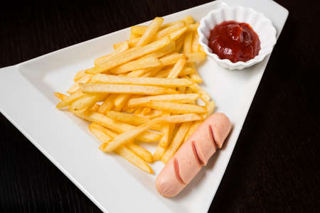 Serving of Friesの写真素材