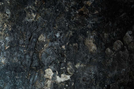 Detail of a wall destroyed by fireの写真素材