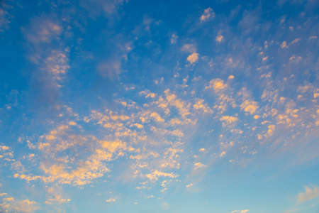 Pastel sunset sky in pink, purple and blue