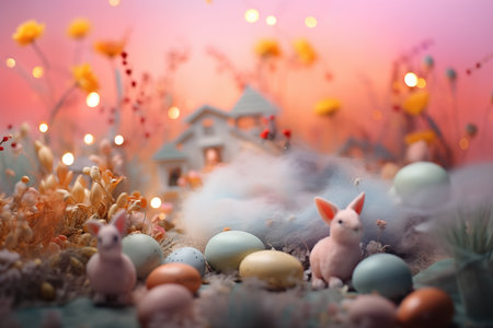 Beautiful floral digital backdrop for newborn babyの素材