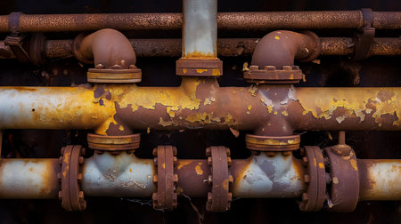 Deteriorating pipe system textureの素材