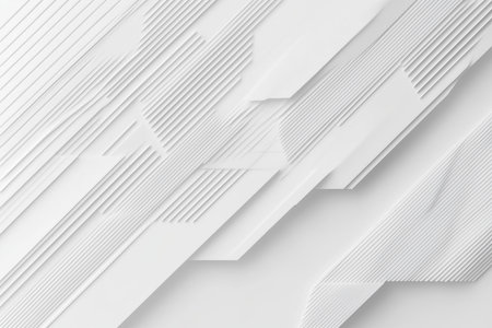 Modern abstract design featuring layered white lines and geometric patterns in a minimalist styleの素材