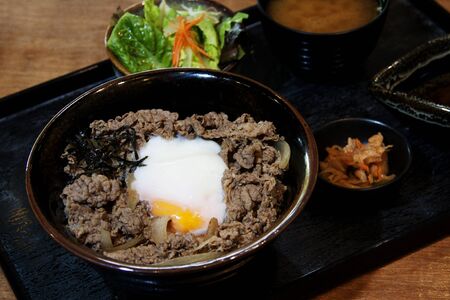 Rice & Pork Setの写真素材