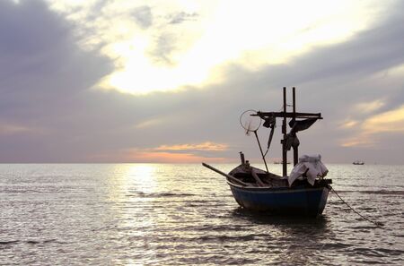 Boat on Seaの写真素材