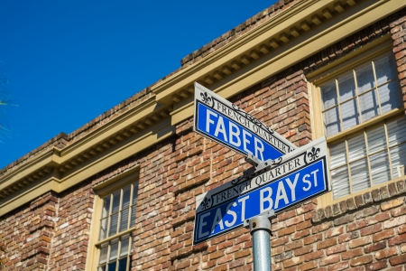 Historic French Quarter district in downtown Charleston, South Carolina.の写真素材
