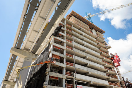 MIAMI, FL USA - JUNE 21, 2014  The Brickell City Centre construction project underway in downtown...