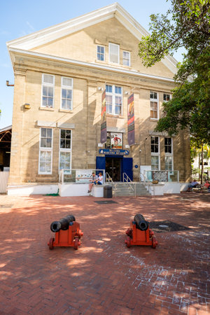 KEY WEST, FLORIDA USA - JUNE 26, 2014: The popular Mel Fiisher, famous treasure hunter, Maritime Museum in downtown Key West.のeditorial素材