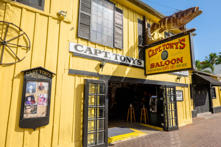KEY WEST, FLORIDA USA - JUNE 26, 2014: The historic Captain Tony's Saloon, the original site of...