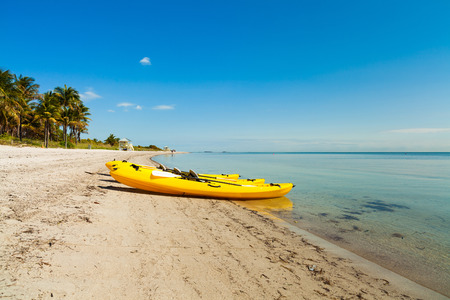 Beautiful Crandon Park Beach located in Key Biscayne in Miami.の写真素材