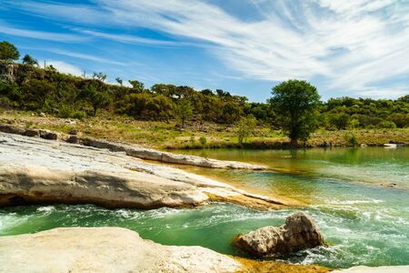 The natural beauty of the Pedernales Falls in the Texas Hill Country.