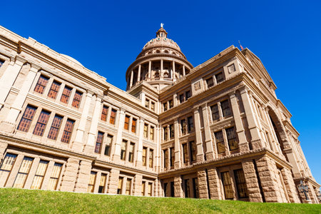 Beautiful Texas State Capitol building located in Austin.のeditorial素材