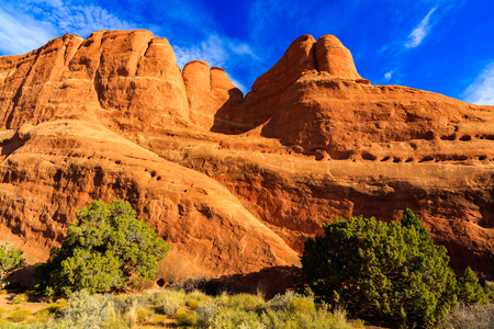 The natural beauty of Arches National Park in Utah.の写真素材