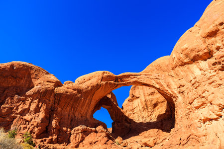 The natural beauty of Arches National Park in Utah.のeditorial素材