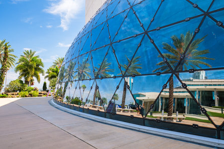 St. Petersburg, Florida USA - September 27, 2019: The unique modern architecture of the surrealist...