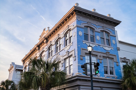Charleston, South Carolina USA - May 2, 2022: Vintage retail department store located in the historic downtown district on King Street.のeditorial素材