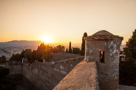 Ruins in Malaga cityの写真素材