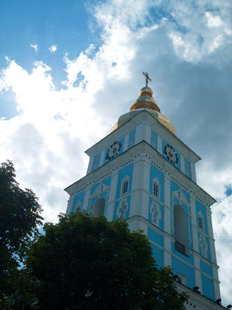 Orthodox church with golden domes