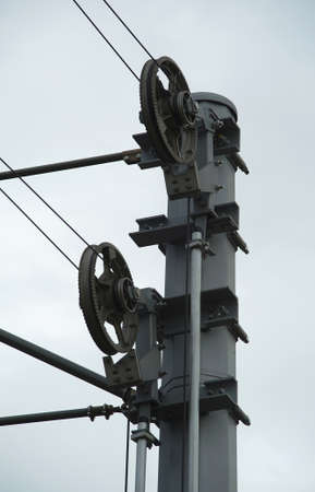 Metal components for high-voltage wires の写真素材