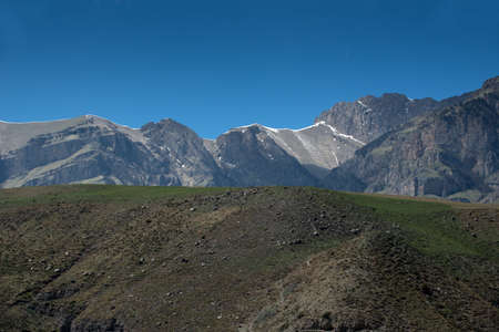 beautiful landscape of high mountains in Georgiaの写真素材