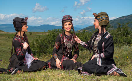 National Song and Dance Ensemble of Georgia Erisioni Outdoorsのeditorial素材