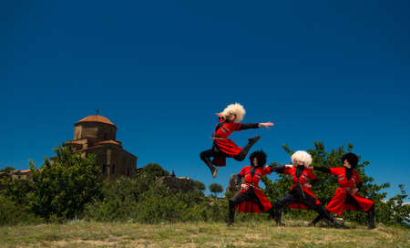 National Song and Dance Ensemble of Georgia Erisioni Outdoorsのeditorial素材