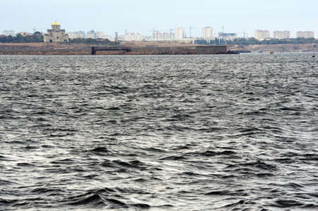 Beach in Sevastopol. The north side of the city.の写真素材