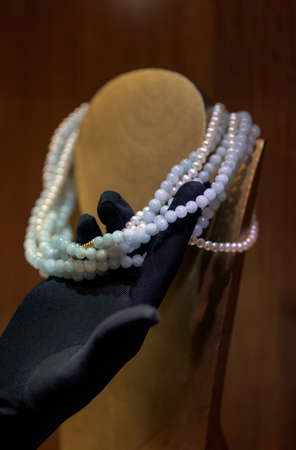 Jewelry, necklace and hand jewelerの写真素材