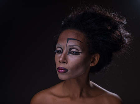 The original make-up of African-American girl