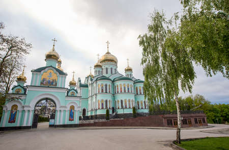 Architecture of the Orthodox Church in the village of Bancheni. Ukraine